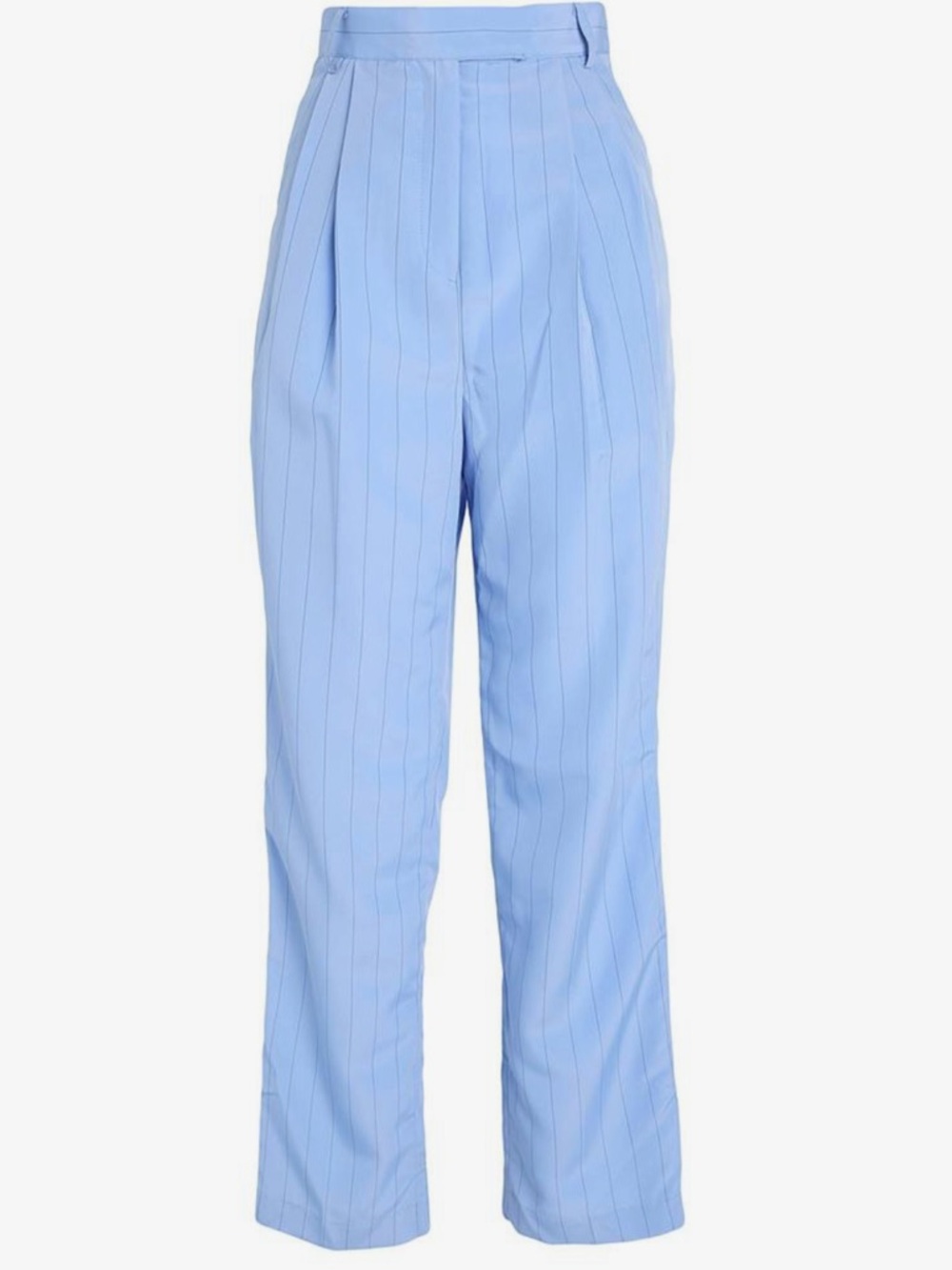 The Frankie Shop Bea pleated pinstripe crepe straight pant